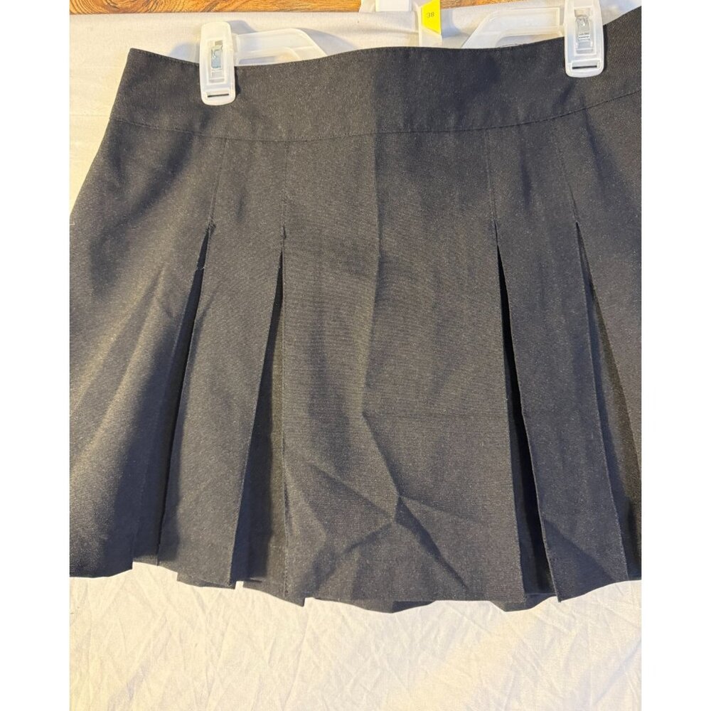 Whimsygoth Emo Black Pleated Cheerleader Skirt Women’s Goth 13 Large Mini L